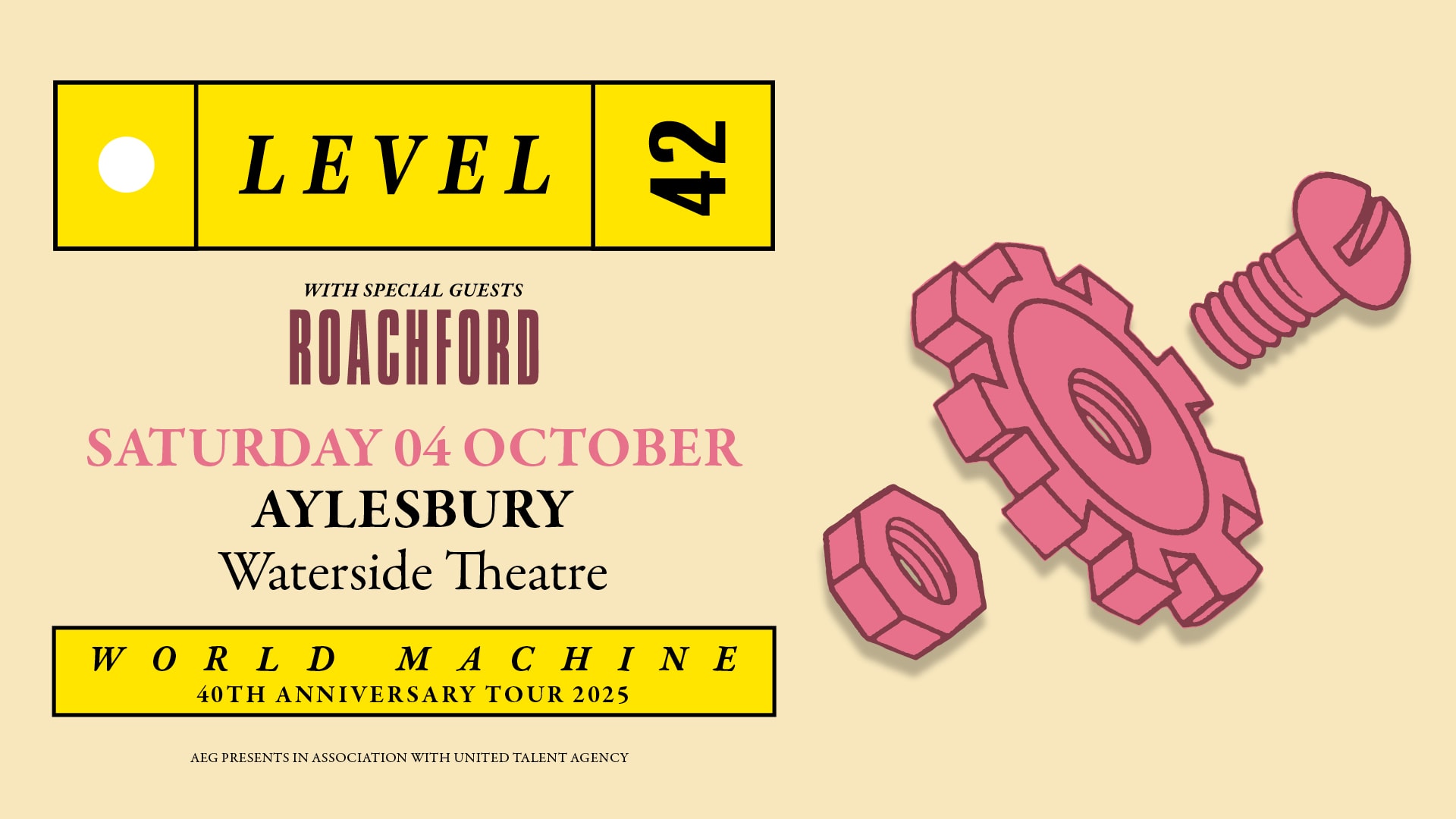 Level 42 world machine 40th anniversary tour tickets aylesbury